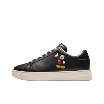 Disney x COACH Low Top Skateboard Shoes Men's Black