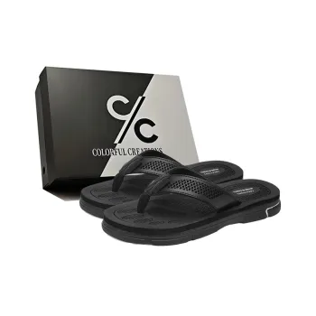 Colorful Creations EVA Cut Out Quiet, Odor Resistant, Slip Resistant Flip Flops Men's