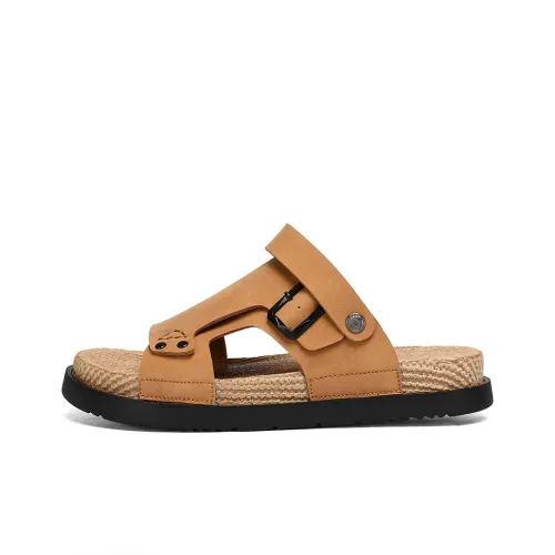 MIIOW Beach Sandals Men Beige/Black/Khaki