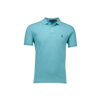 Polo Ralph Lauren Logo Embroidered Straight Hem Polo Shirt