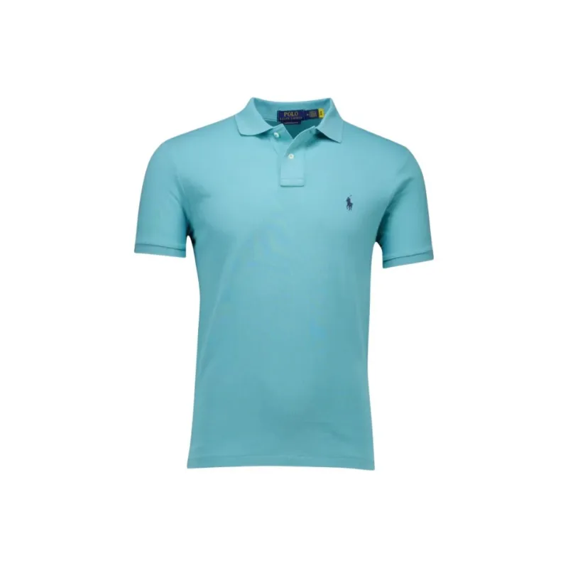 Polo Ralph Lauren Logo Embroidered Straight Hem Polo Shirt-0