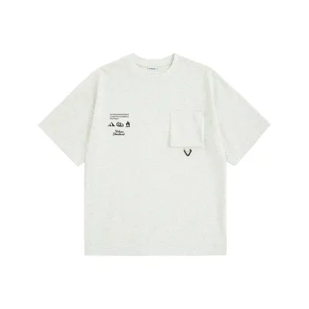 URBAN STANDARD T Shirts Men White Gray