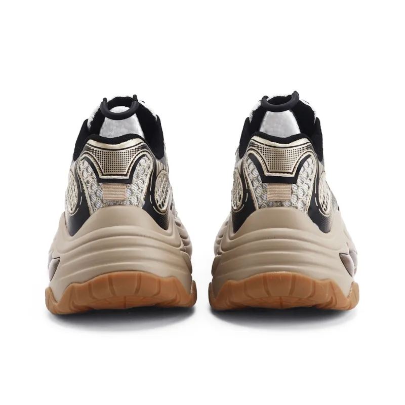 DHARRY Leisure Time Collection Height Increasing Breathable Low Top Chunky Sneakers Women's-16