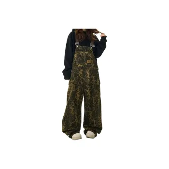 JIMI&JONS Overalls Unisex Leopard Print