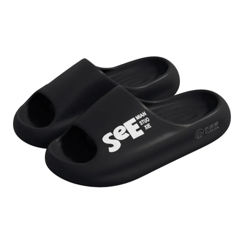 Stay At Home Bathroom Slip Resistant Waterproof Couple Summer Seaside Beach Walking Squashy And Bouncy Feeling Slippers-5