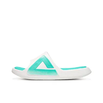 PEAK State Pole Slip Resistant Odor Resistant Abrasion Resistant Slide Slippers Women's Super Light White Green