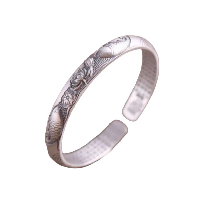 FUYUFU 999 Fine Silver Bangles Women's-0