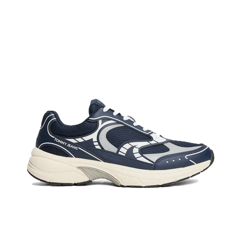 Tommy Hilfiger Trainers Low Top Casual Shoes Men's Blue-1