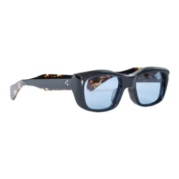 JACQUES MARIE MAGE Acetate Rectangular Sunglasses Unisex Black
