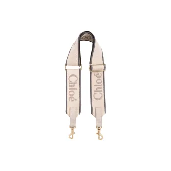 Chloe Canvas Blended With Polyester Bag Straps Women's Wild Gray