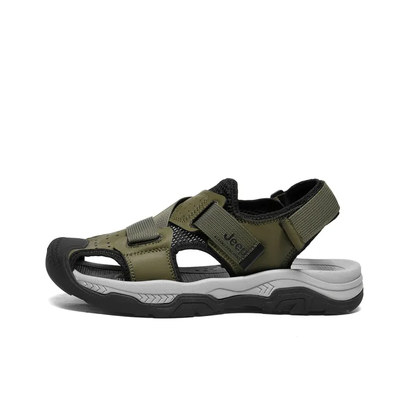 Jeep Outdoor Casual River Trekking Shoes Unisex Khaki/Gray/Army Green-10