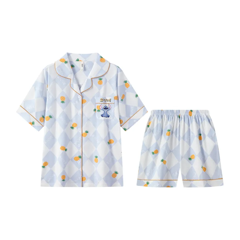 Gongdie Pajama Set Unisex Light Blue-0
