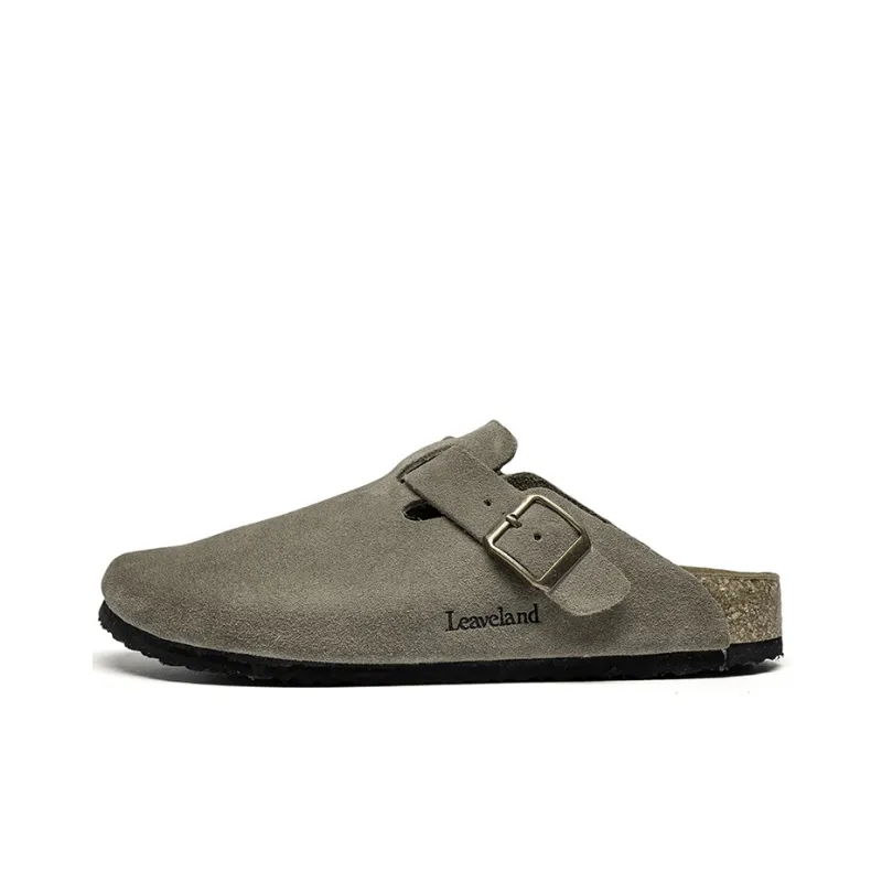 LEAVELAND Closed Toe Slippers Men's-5