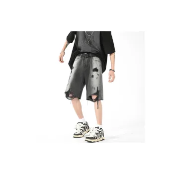 Dnnnn Denim Shorts Unisex Black