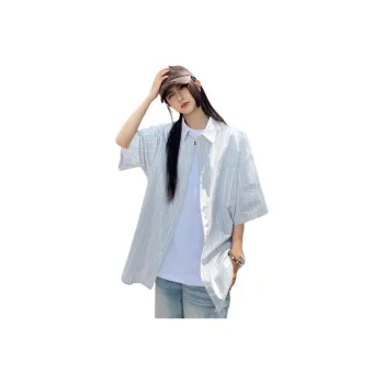 Mm Shirts Women's Gray Stripes