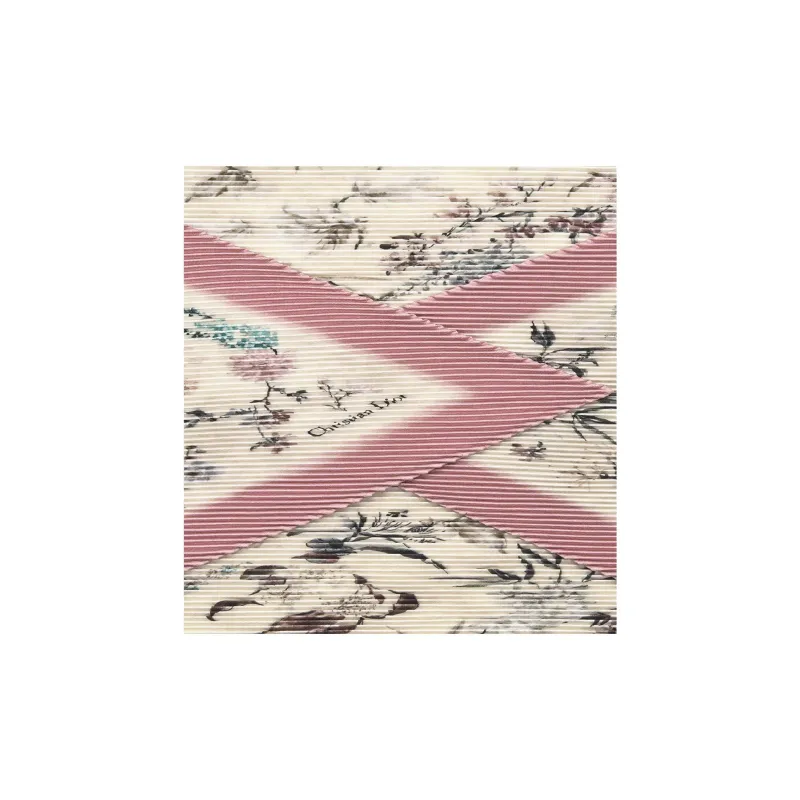 DIOR Mulberry Silk Scarves Women's Pink-1