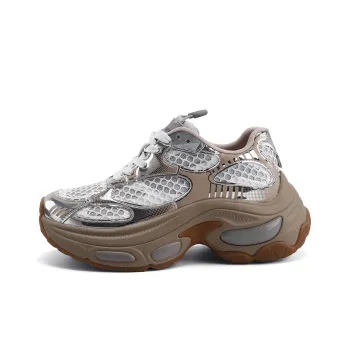 DHARRY Leisure Time Collection Height Increasing Breathable Low Top Chunky Sneakers Women's