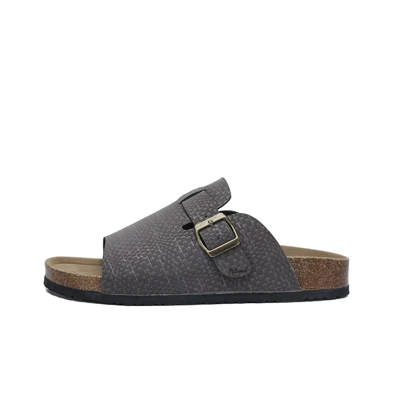 PROTECTCAMEL Slip Resistant Abrasion Resistant Slide Slippers Men's-4