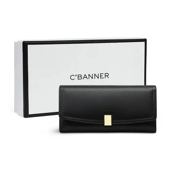 C°BANNER Cow Leather Wallet Women's Black