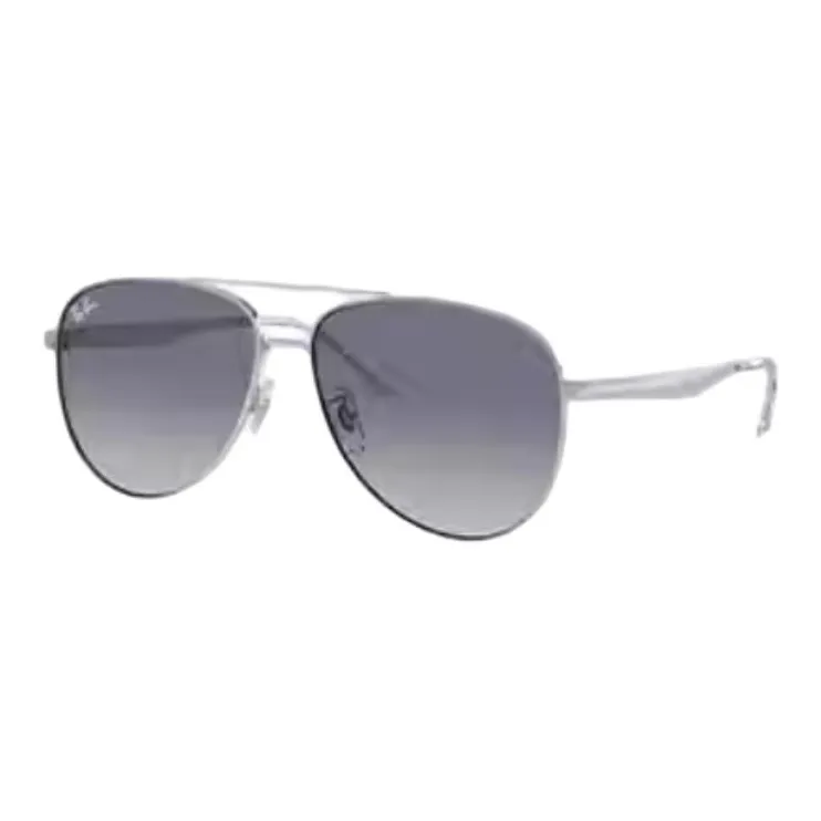 RayBan Metal Aviator Sunglasses Unisex Silver-0
