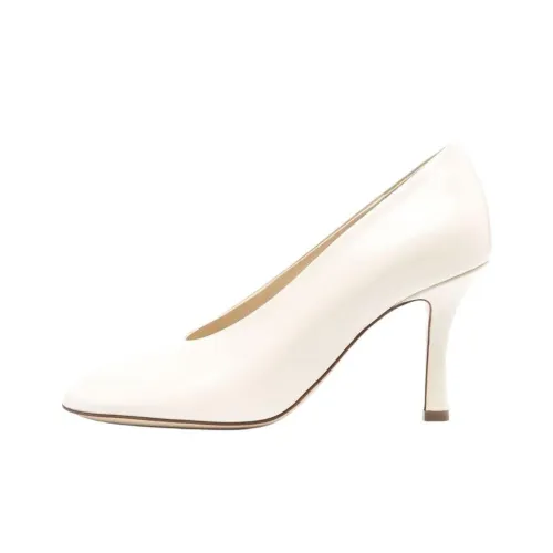 Burberry Slim Heel High Heels 8cm Women's Ivory White