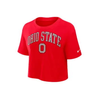 Nike Ohio State Athletic Prep Arch Women's Nike Dri FIT College Cropped T Shirt