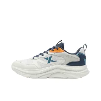 XTEP Cushioning And Breathable Low Top Casual Running Shoes Men's White Blue