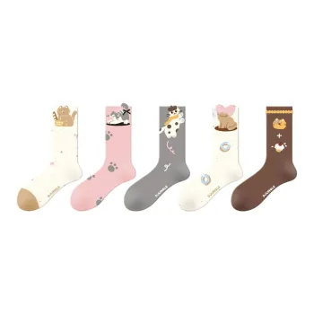 Gentle Welcome Mid Calf Socks Women's 5 Pack