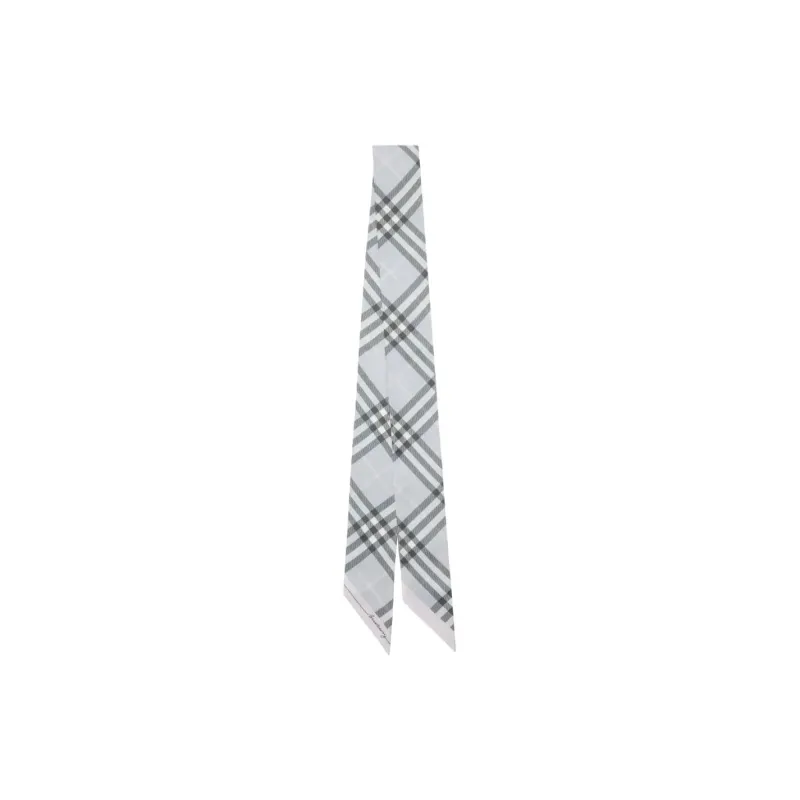 Burberry Checked Silk Scarf-0