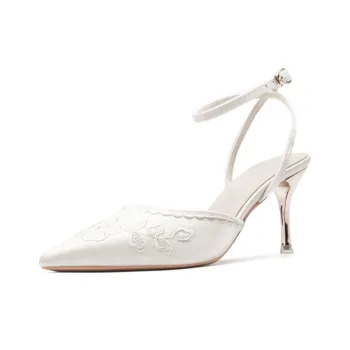 TADSW Slim Heel High Heels 7cm Women's White