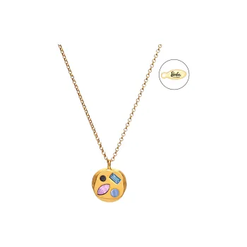Barbie Zircon Necklaces Women's Gold