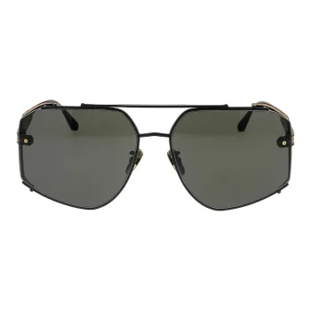 Linda Farrow Titanium Aviator Sunglasses Women's Black