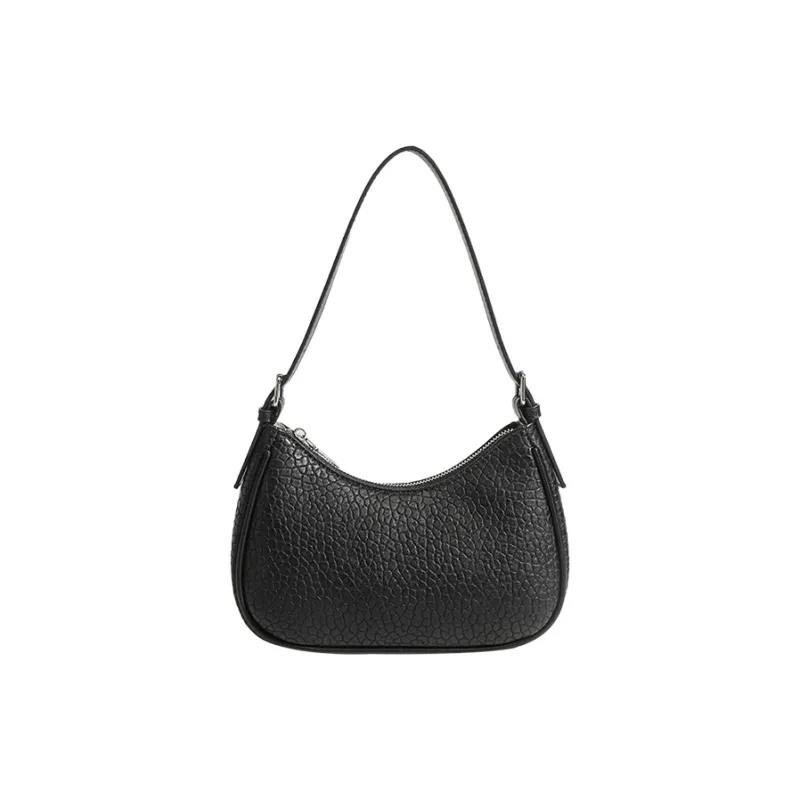 Jade En Plus PU One Shoulder Handbag, Crossbody Bag Regular Women's Elegant White/Relaxed Black-11
