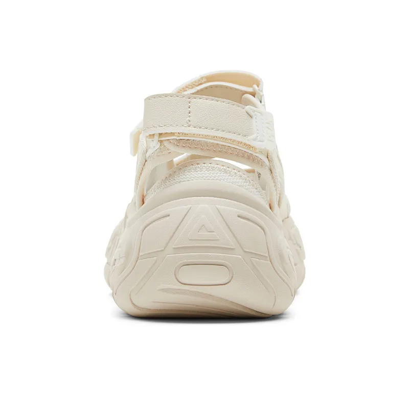 PEAK Cushioning Rebound Abrasion Resistant Lightweight Breathable Low Top Casual Shoes Women's Light Khaki-4