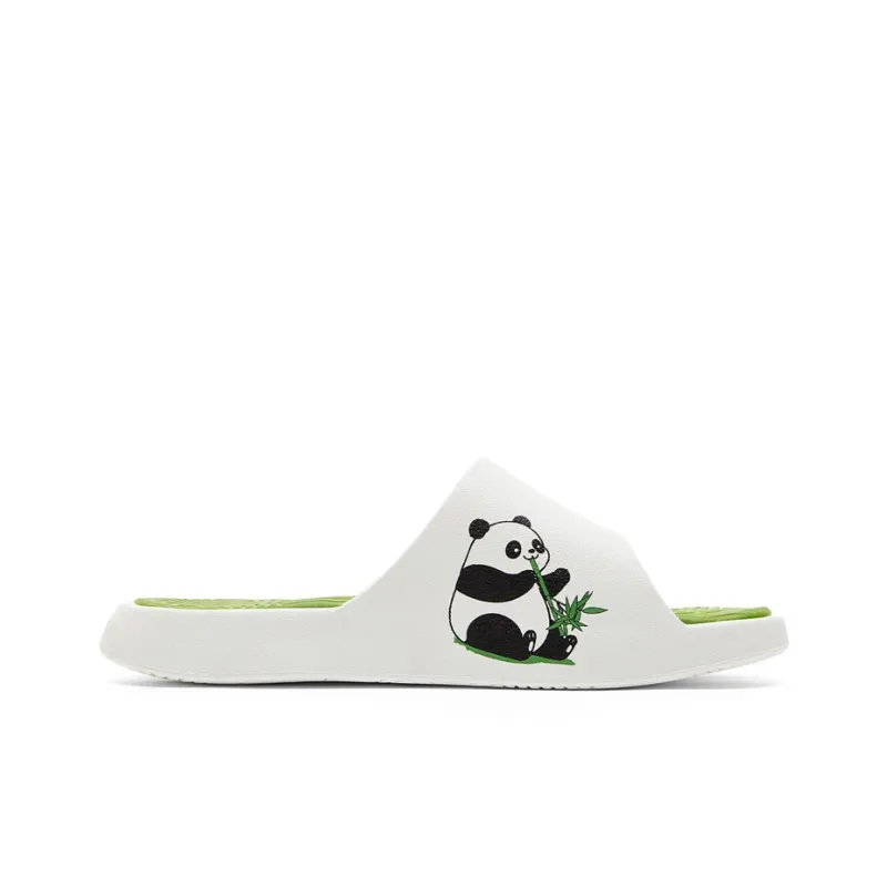 PEAK Tai Ji1.0 Slip Resistant Abrasion Resistant Cushioning Slide Slippers Men's Ivory Green-1