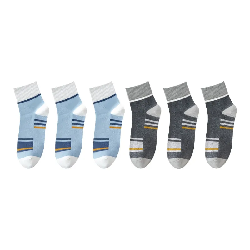 H YXIANG Mid Calf Socks Men's 6 Pack-4