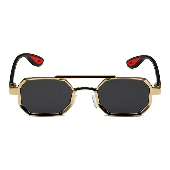 YALMY Metal Irregular Shape Sunglasses Men's-3