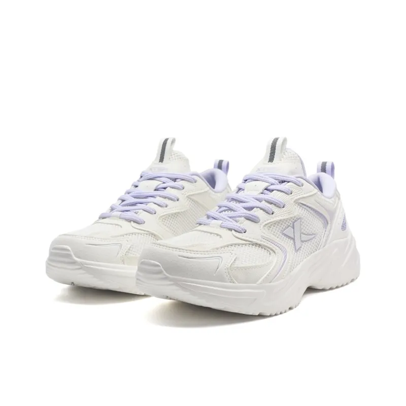 XTEP Slip Resistant, Breathable, Lightweight Low Top Casual Shoes Women's Sail White-2