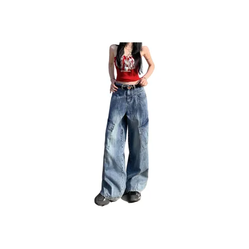 Wen Shan Jeans Women's Vintage Blue