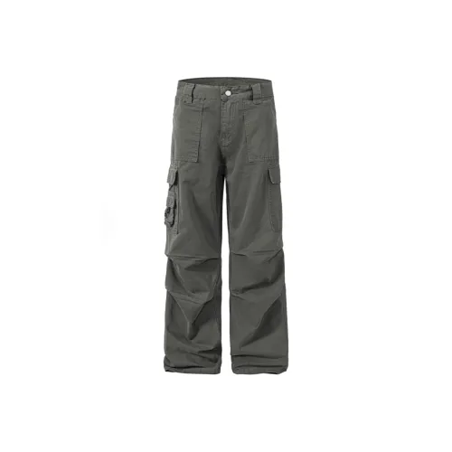 HKRXEC Cargo Pants Men Gray