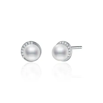 ME LUXE Pearl Stud Earrings Women's
