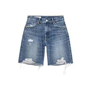 ZARA Trf Denim Shorts Women's Sea Blue