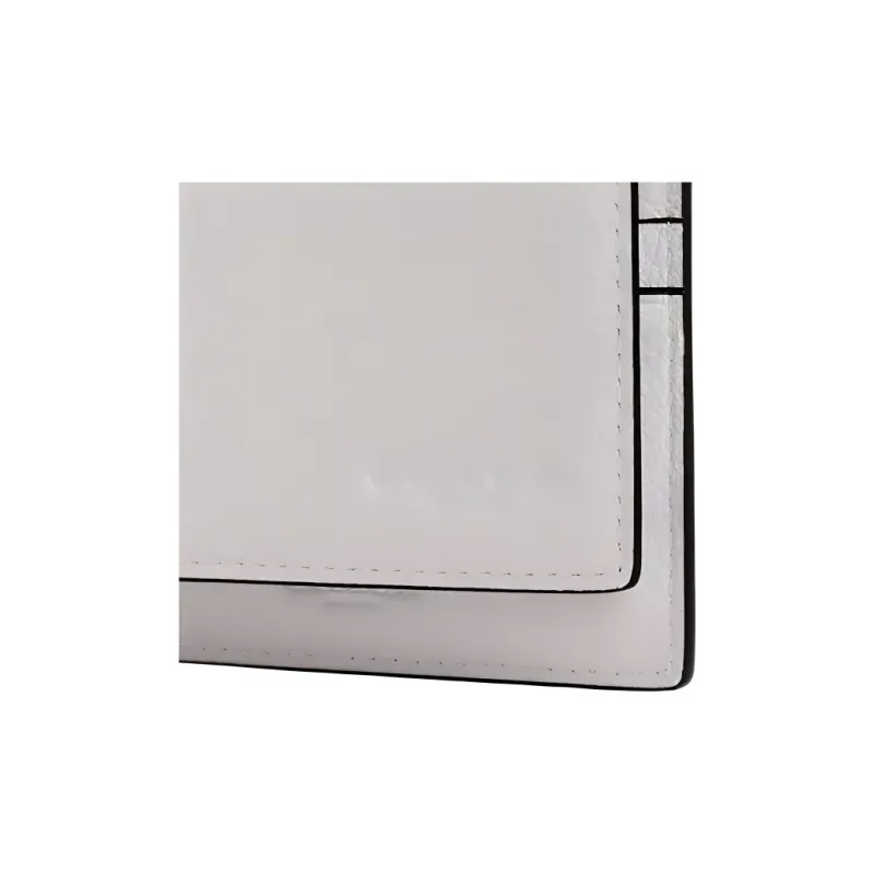 COACH 3 IN 1 Wallet Pebbled Leather Wallet Mini Men's Chalk White & Black-3