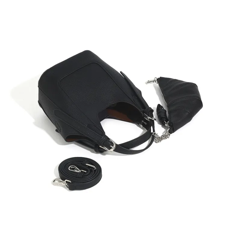 Vigno Synthetic Leather Shoulder Bag, Crossbody Bag, Handbag Regular Women's Pink/Black/Ecru-9