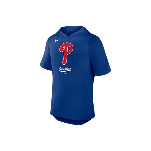 Nike Philadelphia Phillies Logo Men's Nike Dri FIT Mlb Hooded T Shirt