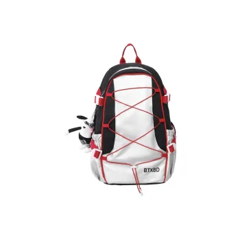GOBLIN SHARKS 1759 Nylon Backpack Regular Unisex Black & Red/Black & Gray