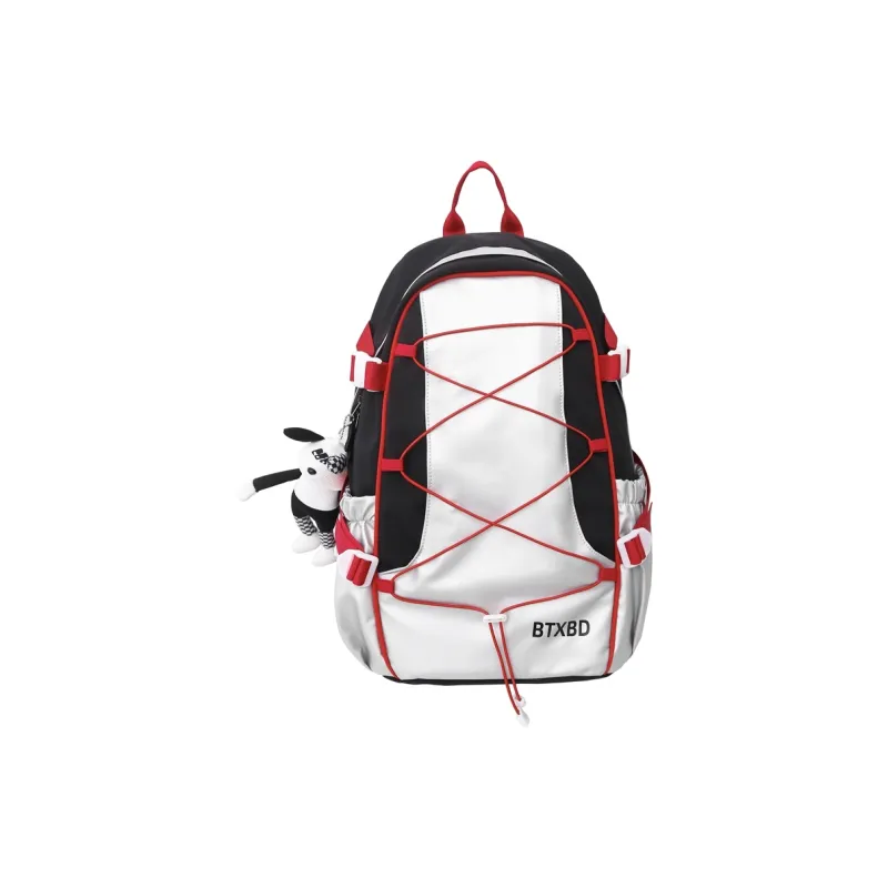 GOBLIN SHARKS 1759 Nylon Backpack Regular Unisex Black & Red/Black & Gray-0