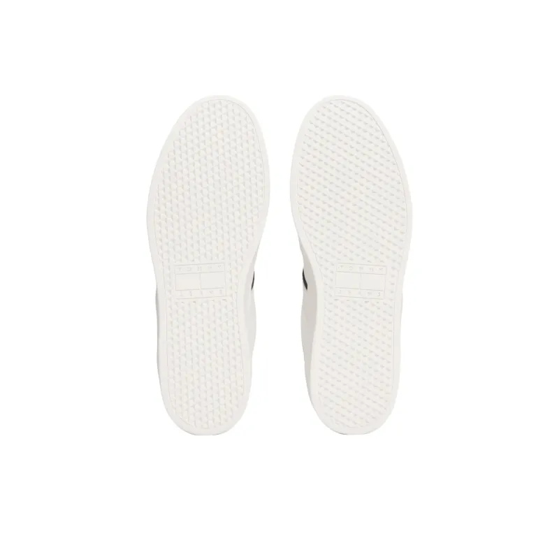 Tommy Hilfiger Trainers Low Top Skateboard Shoes Men's White-3