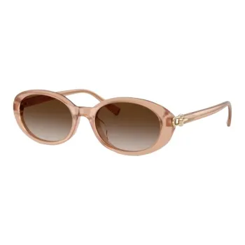TIFFANY & CO. Acetate Oval Sunglasses Women's Light Umber