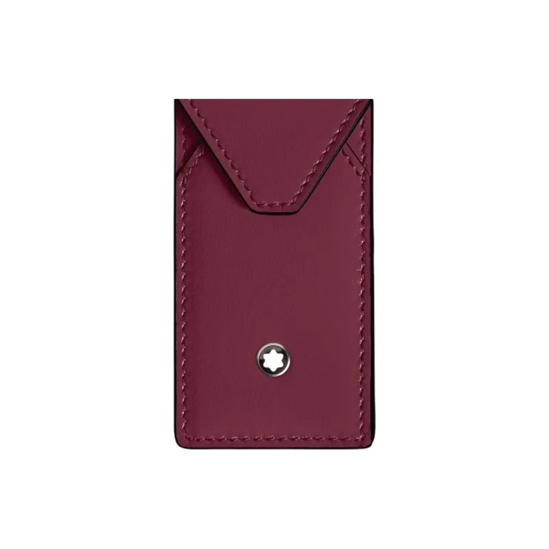 MONTBLANC Meisterstuck Cow Leather Travel Storage Bag Unisex Bordeaux Red-3